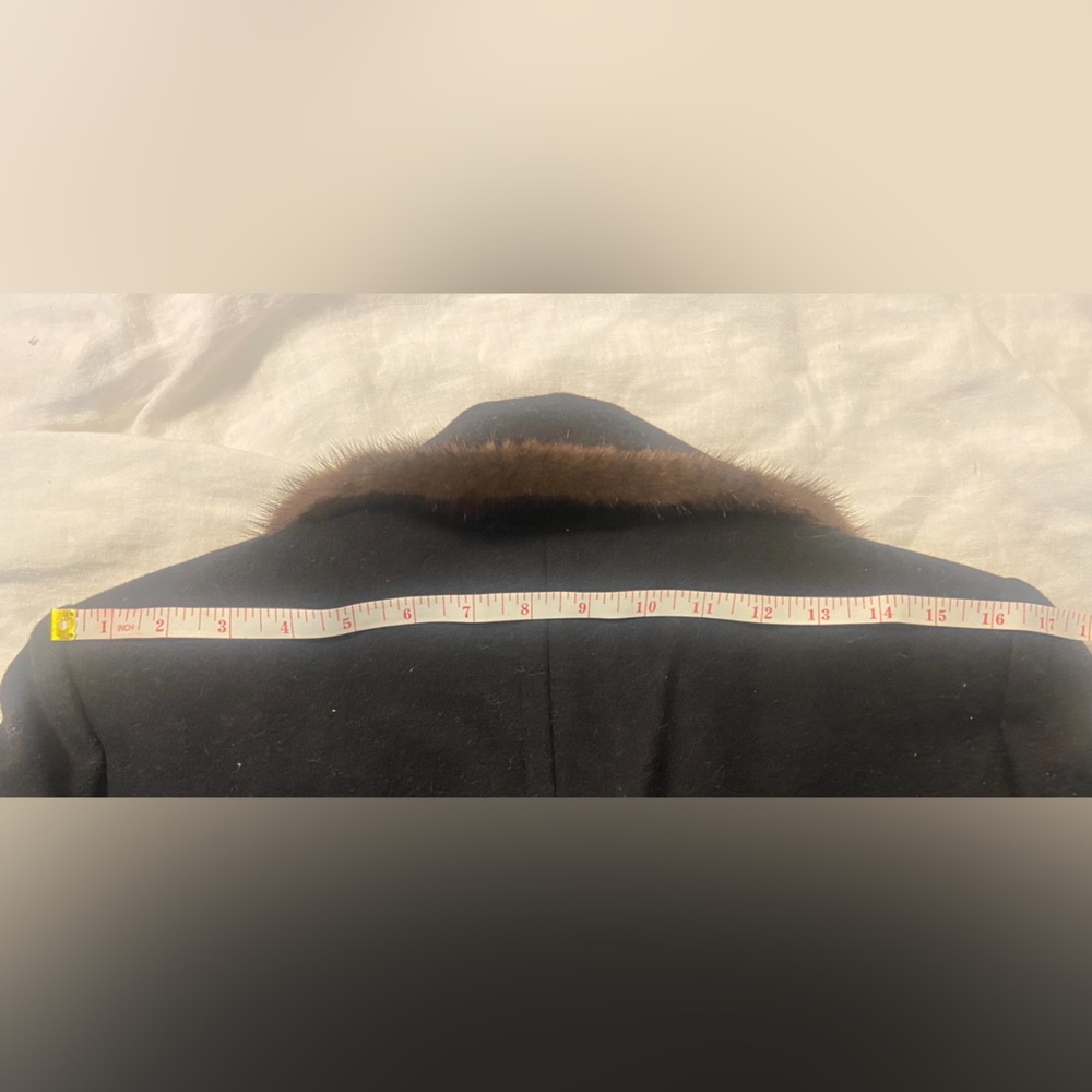 Albert Nipon - Beautiful Wool Cashmere Mink Coat … - image 8